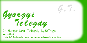 gyorgyi telegdy business card